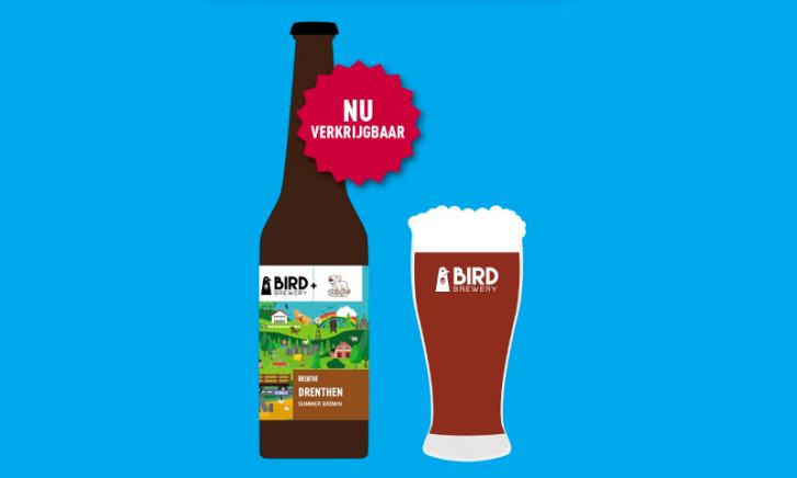 Drenthen speciaalbier van Bird Brewery en Jonge Beer